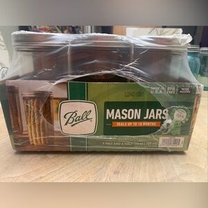 LOOK 👀 Hard To Find Ball Pint and 1/2 Canning Mason Jars 24oz New and Sealed